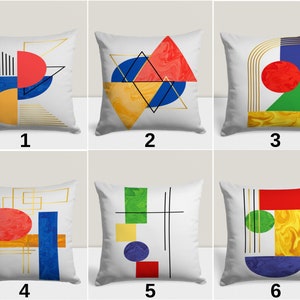 Abstract Colorful Cushion Cover, Geometric Pillow Case, Modern Bedroom Throw Pillow Case, Boho Living Room Home Textiles
