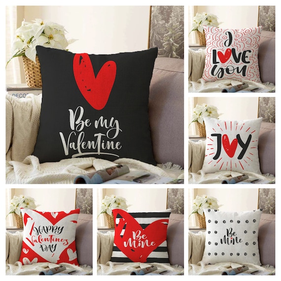 Fodera per cuscino di San Valentino, Federa per cuscino Ti amo, Decorazione  della stanza del cuore, Regalo romantico, Regalo di San Valentino, Regalo  per lei -  Italia