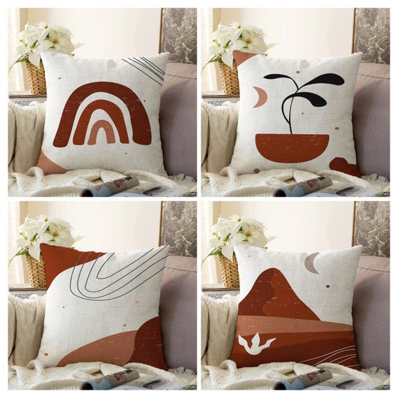 Pillow cover painting designs living room sales