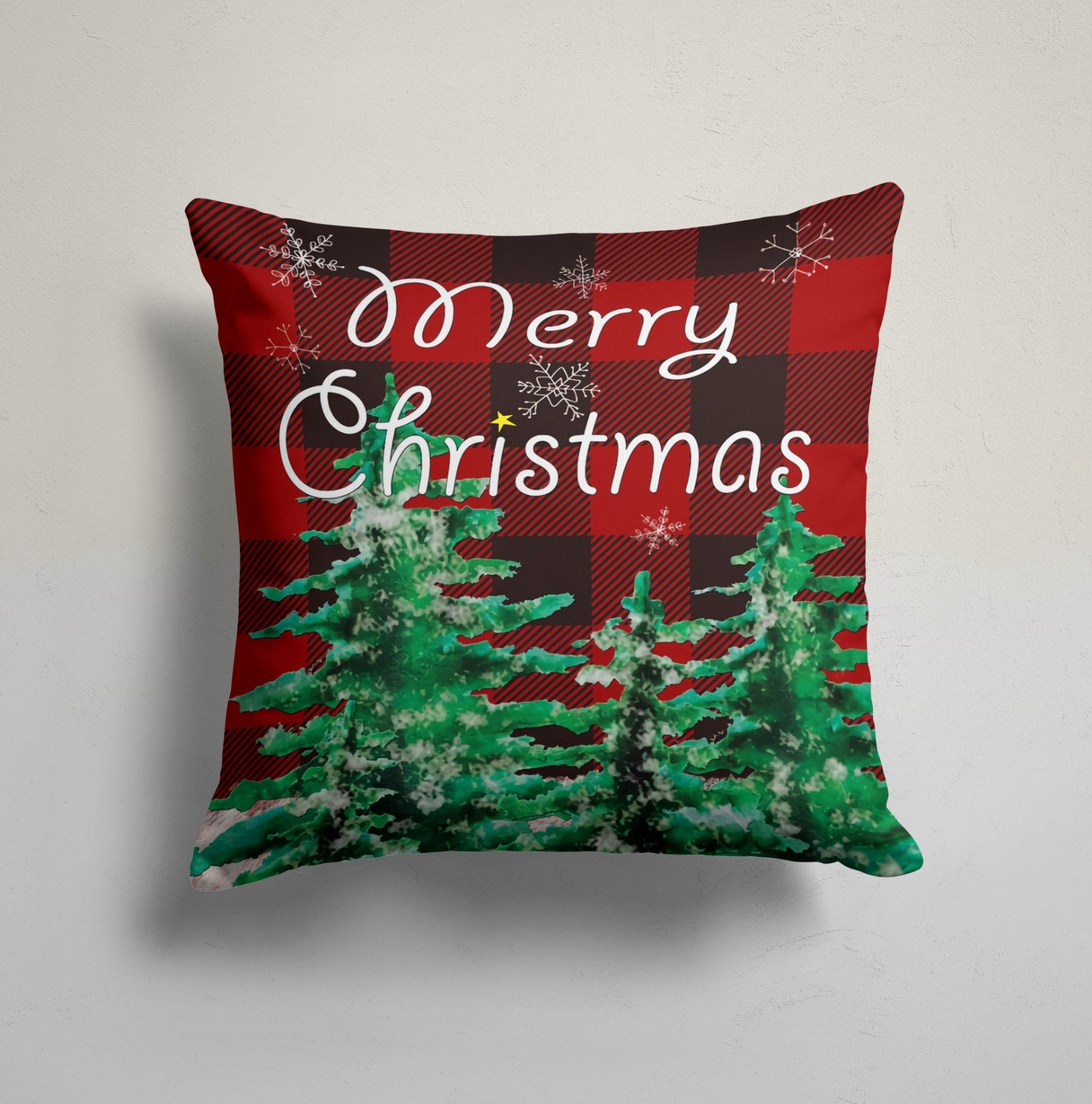 Merry Christmas Cushion Cover/xmas Home Decoration/festive Etsy UK