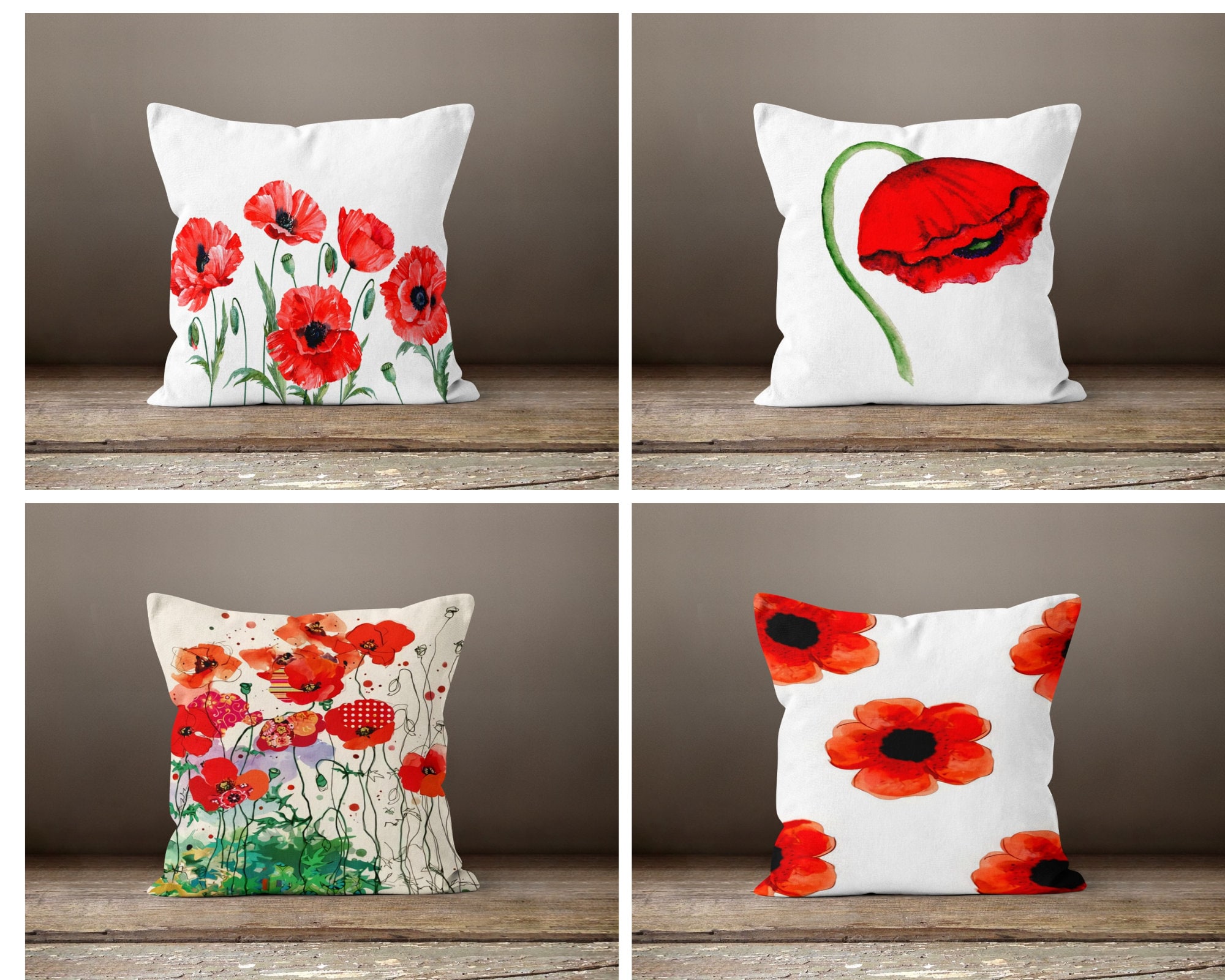 Poppy clearance throw pillows