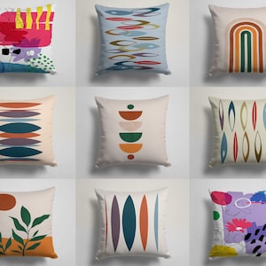 Abstract Cushion cover|Modern pillow case|Decorative living room pillow cover| Housewarming Cushion Case|Gift for her|Handmade material