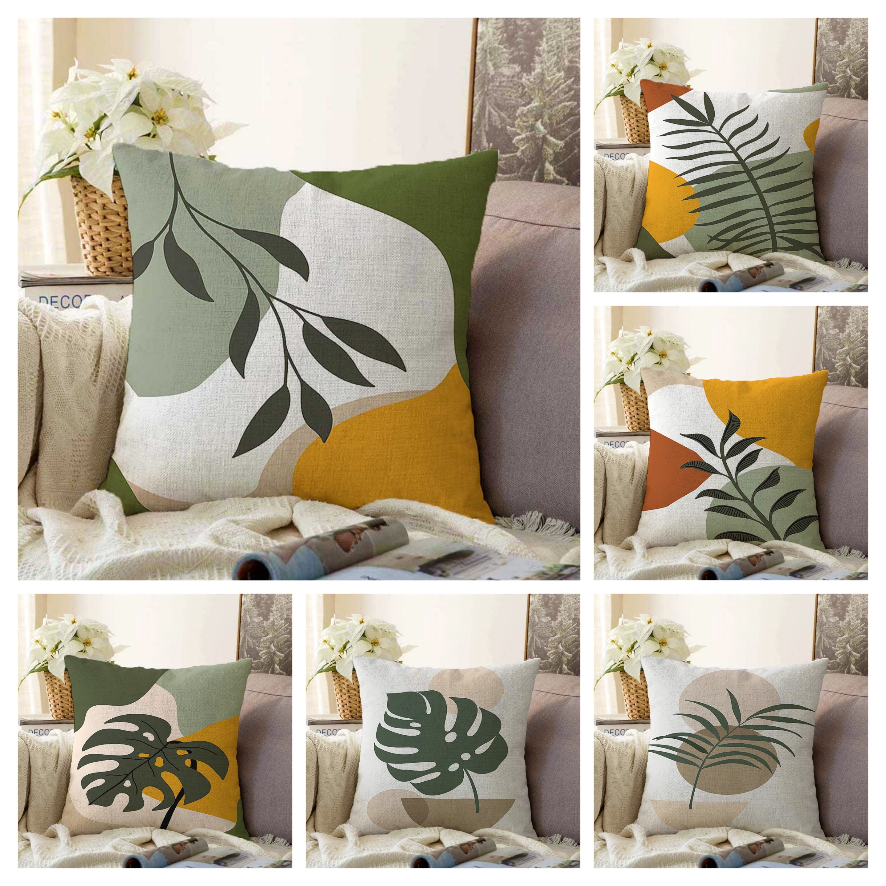 Leaf design cushions online