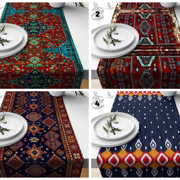 Kilim Rug Traditional Table Runner/Turkish Kilim Table Top/Authentic Carpet Table Top/Carpet Design Table Cover/Southwest Table Cover