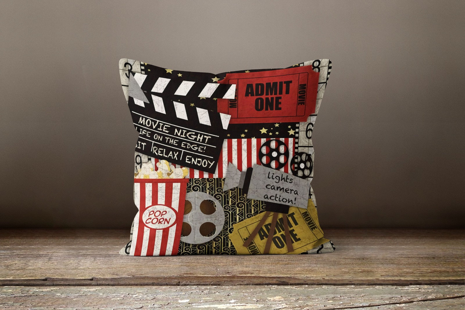 Set Of 4 Sci-Fi Movie Throw Pillow Covers – 18x18 Inch Star Theme Home Decor, Gift For Husband/Boyfriend
