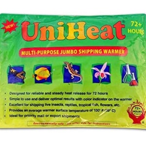 72 Hour Heat Pack for Plants shipping to Cold Climates - For purchase WITH SUCCULENT