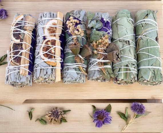 Build a Box Item - Herb Bundles- White Sage, Eucalyptus, Dried Florals - Ethically & Sustainably Sourced