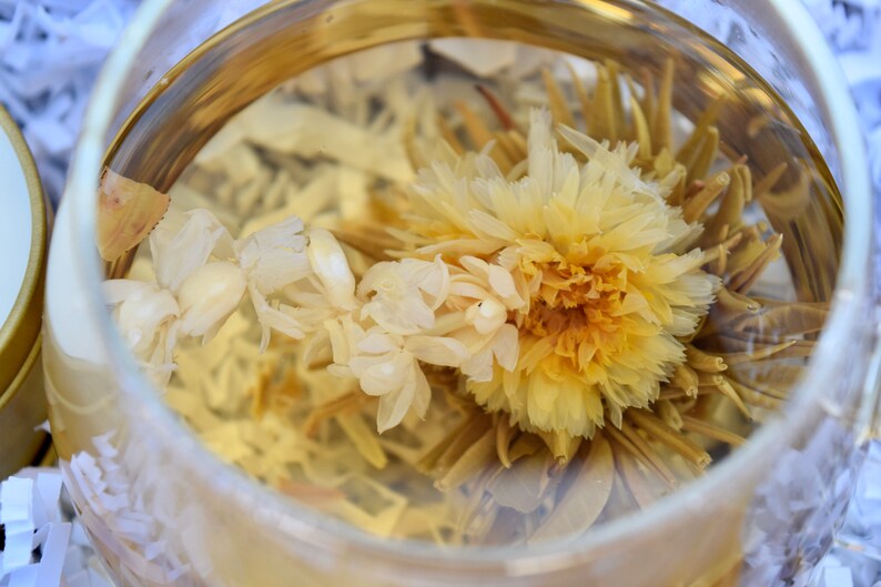 Blooming Tea Set Sympathy Flowering Tea Gift Box Organic Etsy