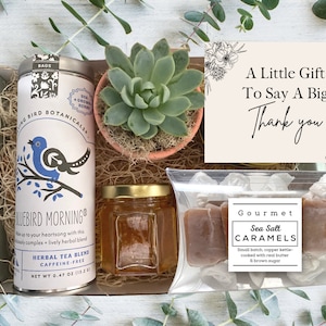 Employee Appreciation Gift - Thank You Gift Box - Tea & Plant Gift Basket - Care Package - Gift for Employee Appreciation - We Ship For You!