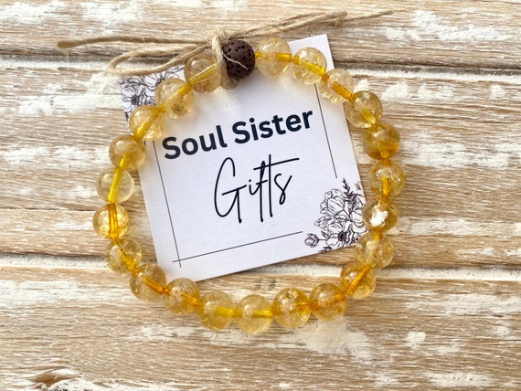 Citrine Gemstone Bracelet - The Sunshine Gemstone Bracelet - Joy, Positivity & Abundance