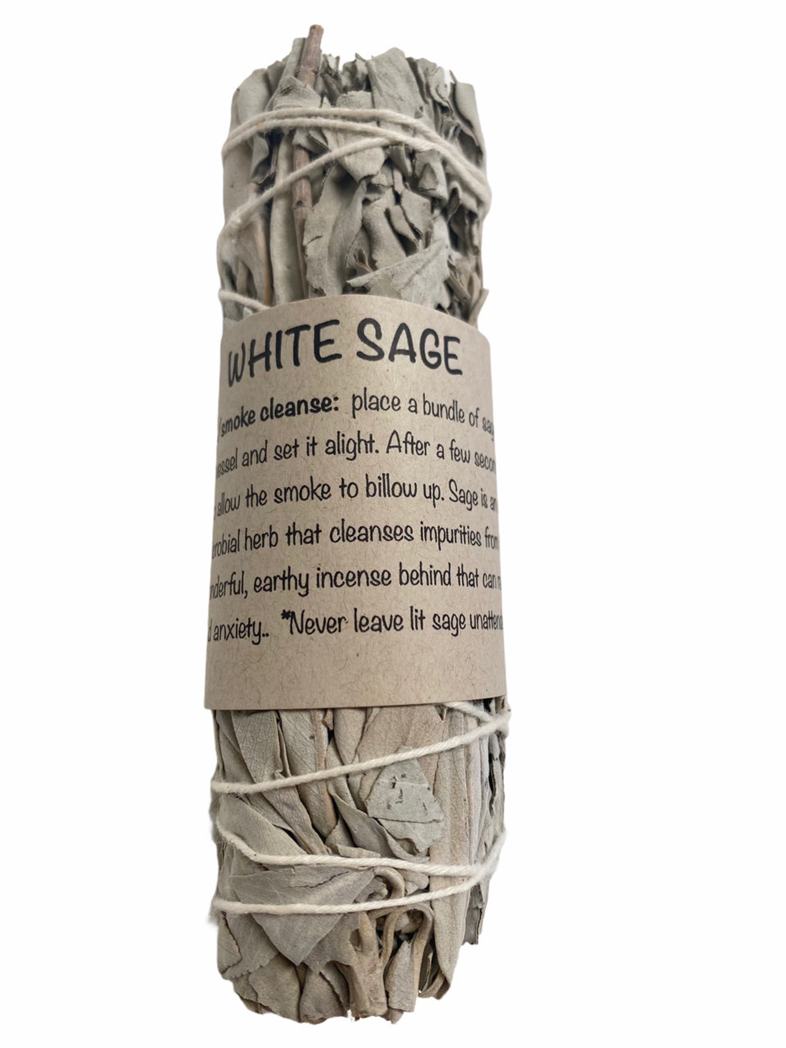 White Sage Bundles Incense Smoke Cleansing White Sage Etsy
