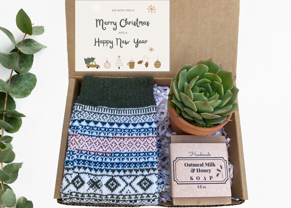 Christmas Gift - Gift Box For Friend - Holiday Gift - Gift For CoWorker -Thank You Gift - Self Care Gift - Hygge Gift - Nordic Socks Gift