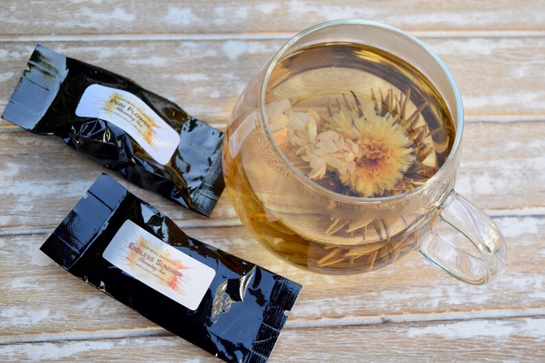 Blooming Tea Set Sympathy Flowering Tea Gift Box Organic Etsy