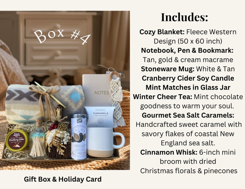 Christmas Gift Box Christmas Care Package Holiday Gift Box Gift for