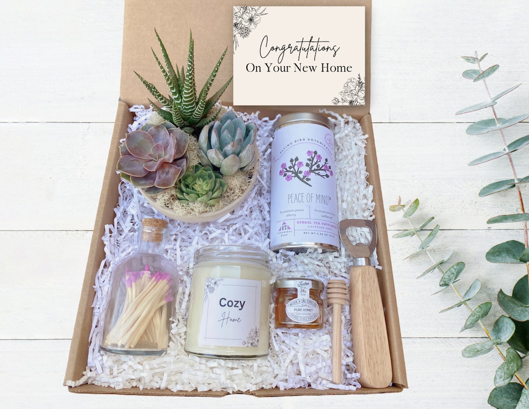 House Warming Gifts New Home(11 Piece Set), Unique Housewarming Gift Baskets for Couples, Clients, Women, New Home Gift for Home, Closing Gifts for