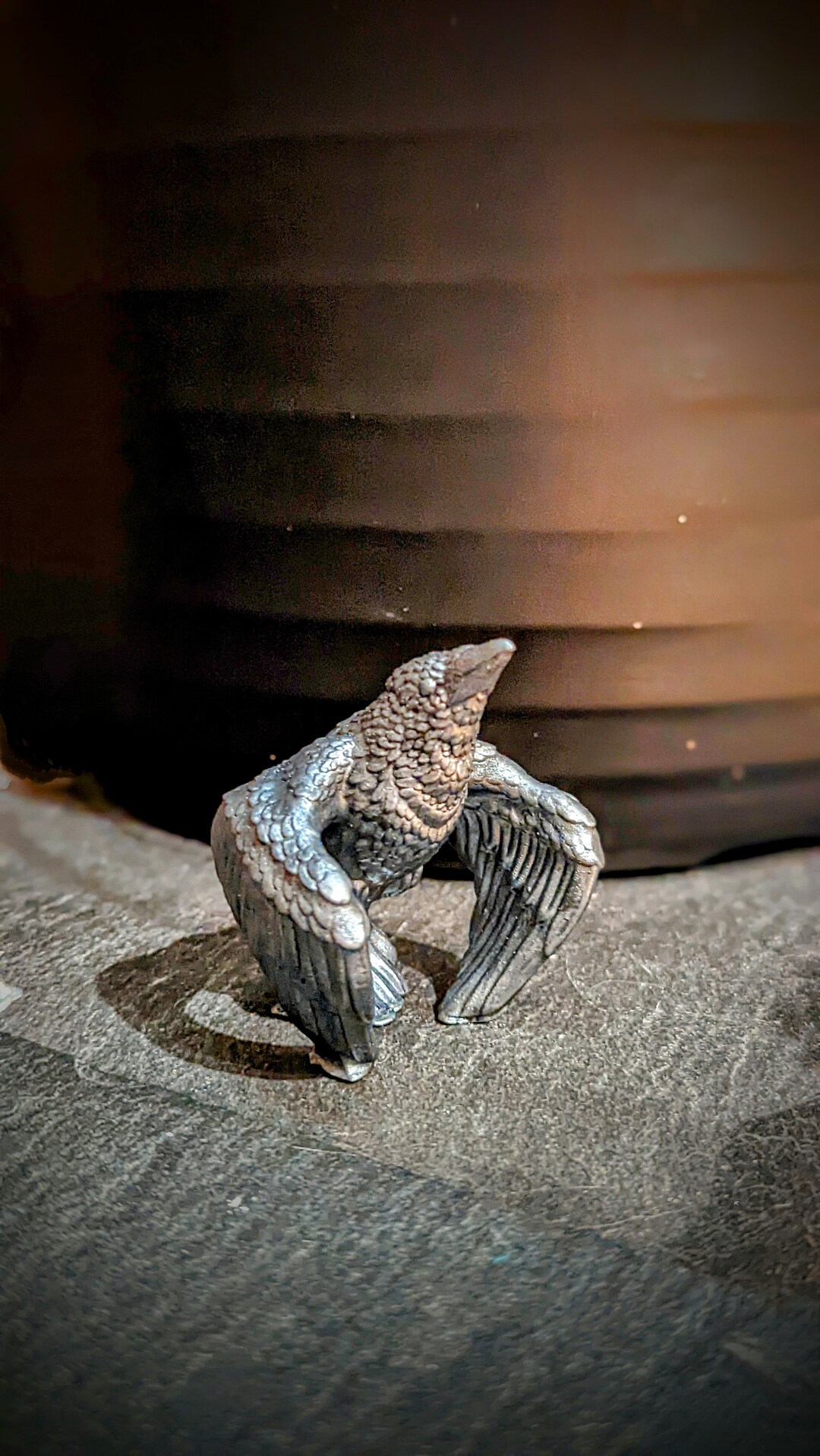 Figurine of Wonderous Power Silver Raven by Puzzles & Props for