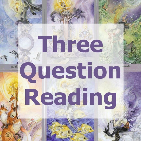 Lectura del Tarot de 3 preguntas - Lectura de audio - Adivinación