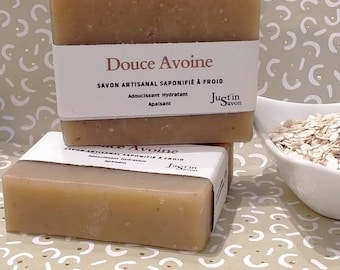 Savon avoine, savonnette naturelle, savon artisanal,