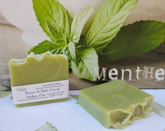Menthol soap with organic avocado oil.