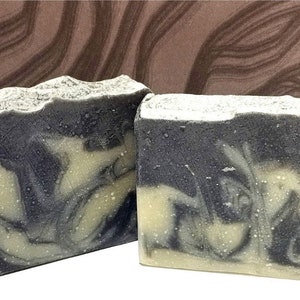 Activated charcoal soap, handmade soap, purifying soap, detoxifying soap. image 3