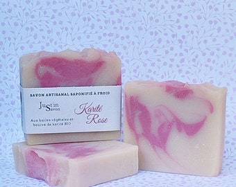 Handmade soap with shea butter and organic vegetable oils