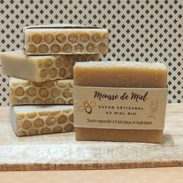 Handmade soap with sweet scented honey.