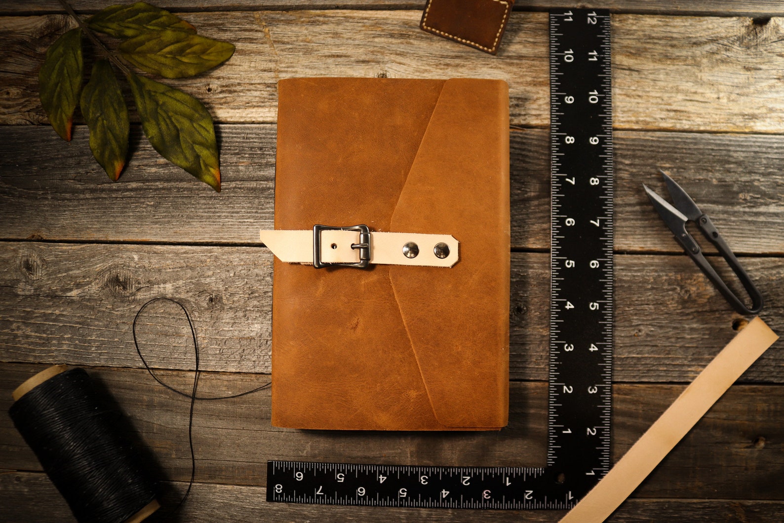 Handmade Single Buckle Leather Journal Etsy