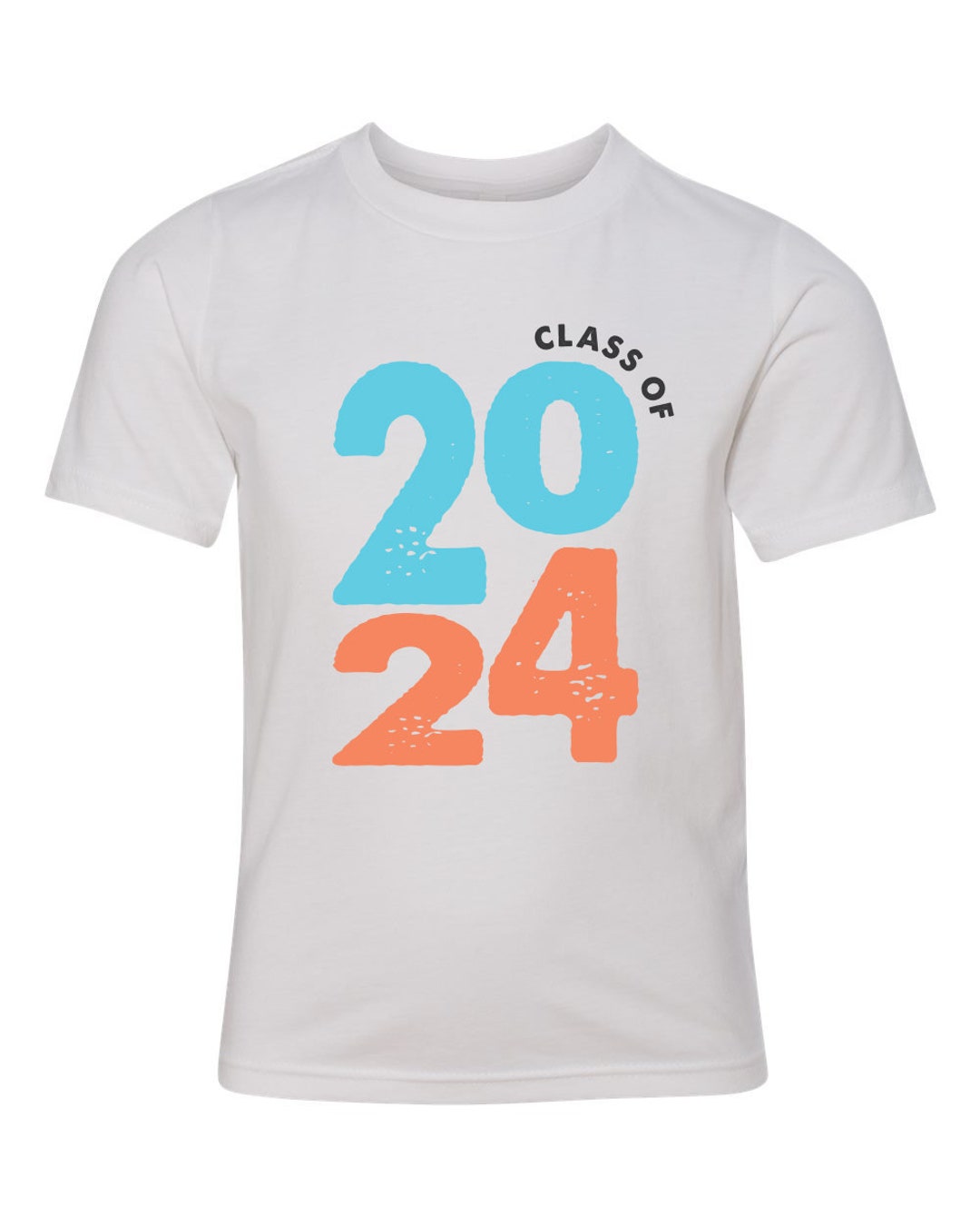 Class of 2024 Shirt Design BIG BOLD BLOCK School Graduate Etsy