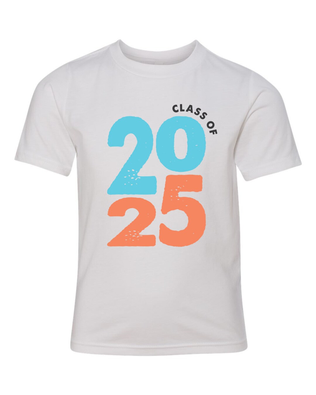 Class of 2025 Shirt Design BIG BOLD BLOCK School Graduate Vector Custom