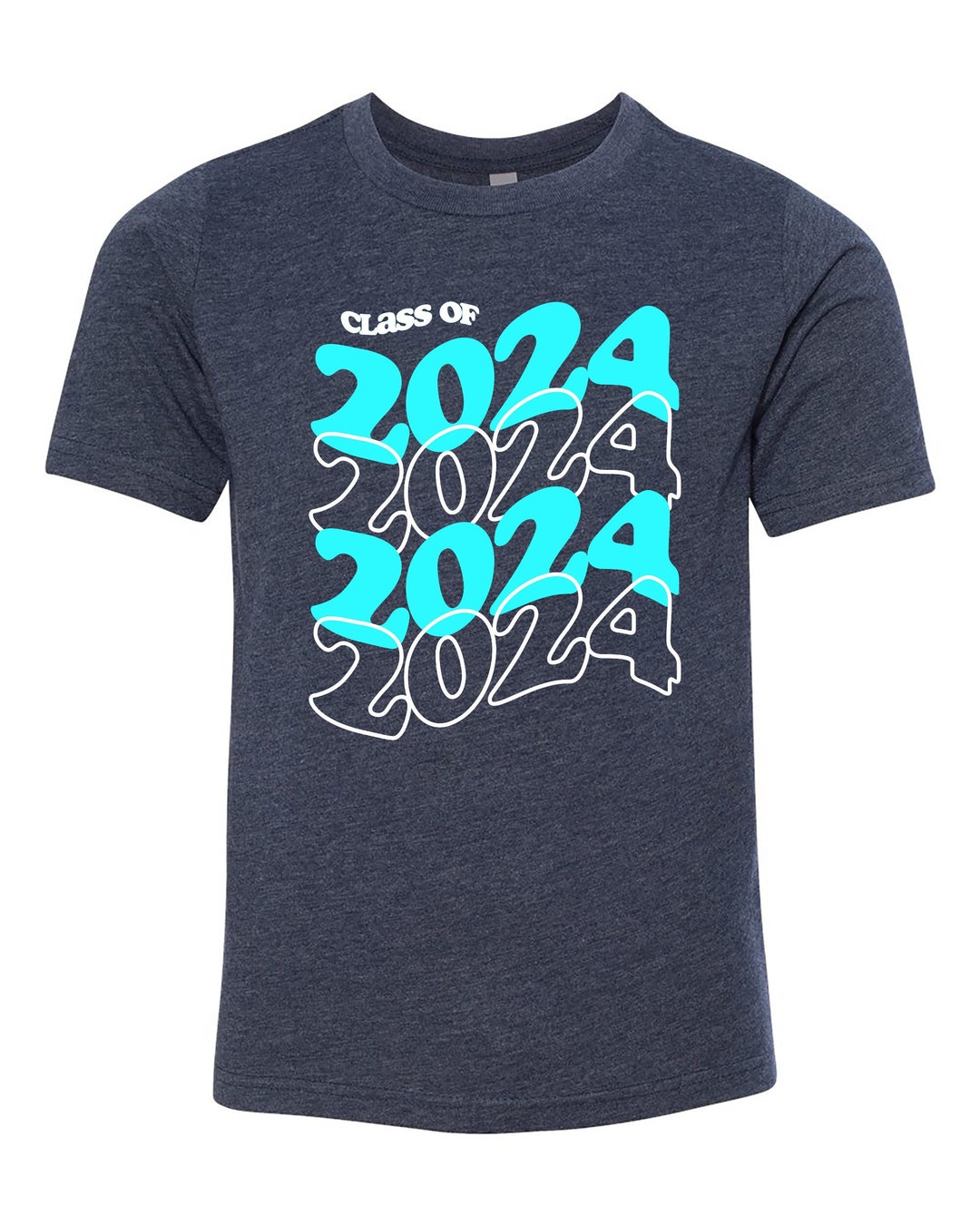 Class of 2024 Shirt Design RETRO GROOVY FUNKY School Graduate Vector