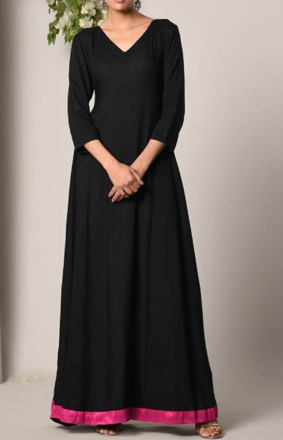 black traditional gown