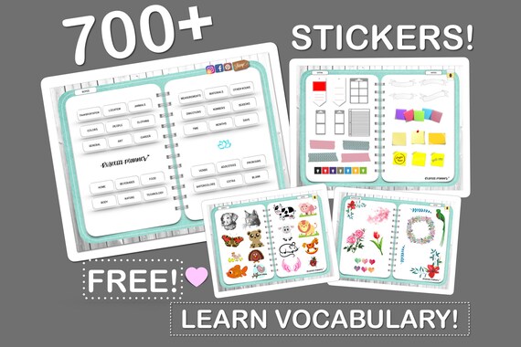 Digital Planner Stickers Teal Free Language Learning Vocabulary Goodnotes Pre Cropped Ipad Bullet Journal Instant Download Digital Planner Stickers Teal Free Language Learning Vocabulary Goodnotes Pre Cropped Ipad Bullet Journal Instant Download