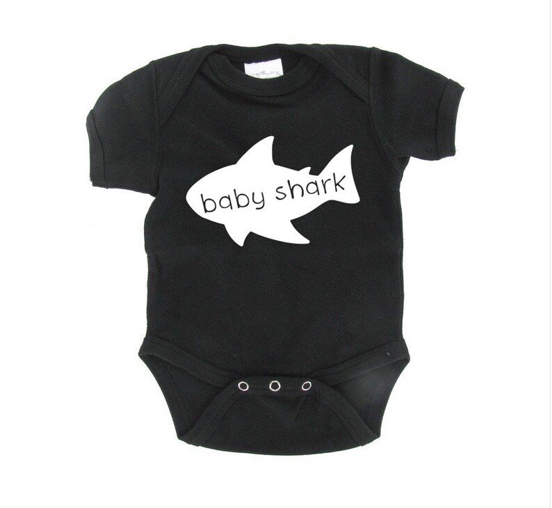 Baby Shark iron on decal Baby Shark Onesie iron on Baby Etsy