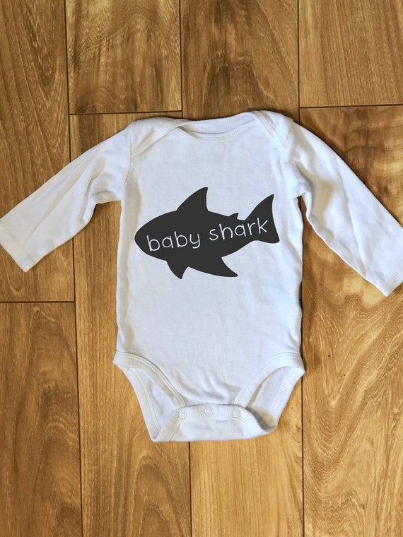 Baby Shark iron on decal Baby Shark Onesie iron on Baby Etsy