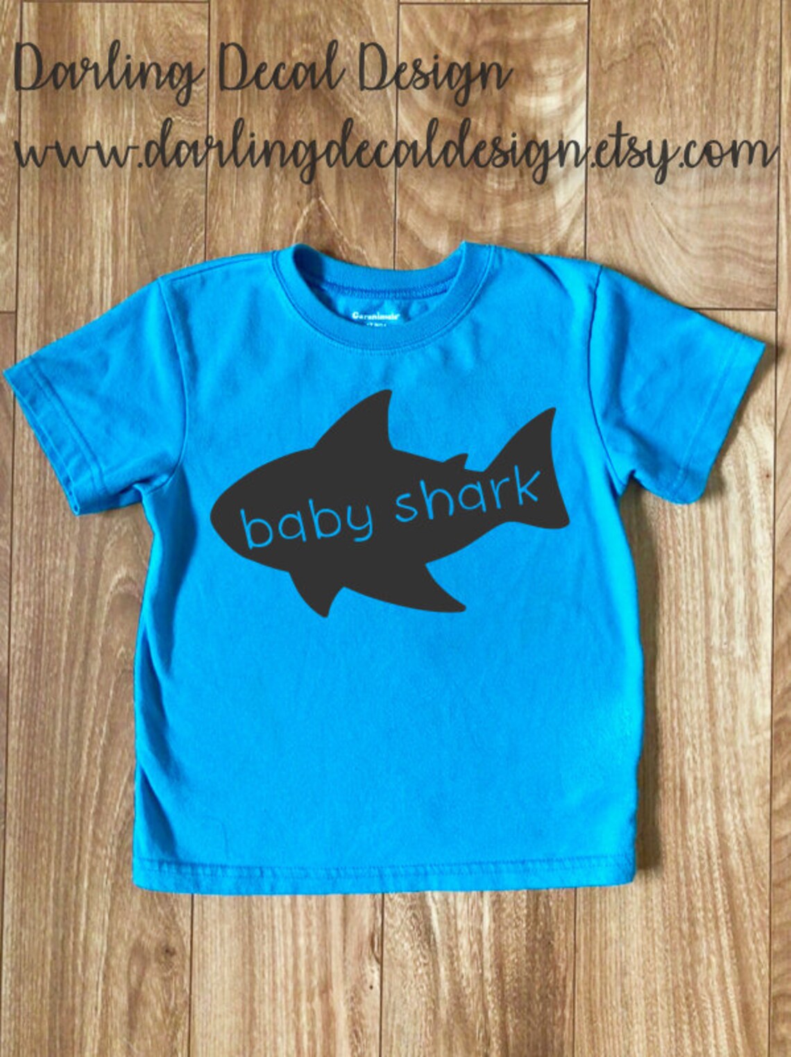 Baby Shark iron on decal Baby Shark Onesie iron on Baby Etsy