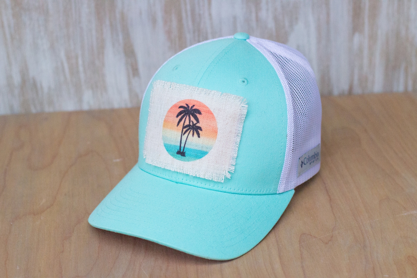 Medium Sequin Palm Trees Applique Patch - Tropical Beach Badge 2