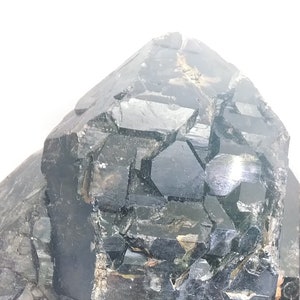 Centerpiece **11.8 lbs.** Dark Brazilian Elestial Smoky Quartz ! BOWLING BALL HEAVY, Totally Flat Base