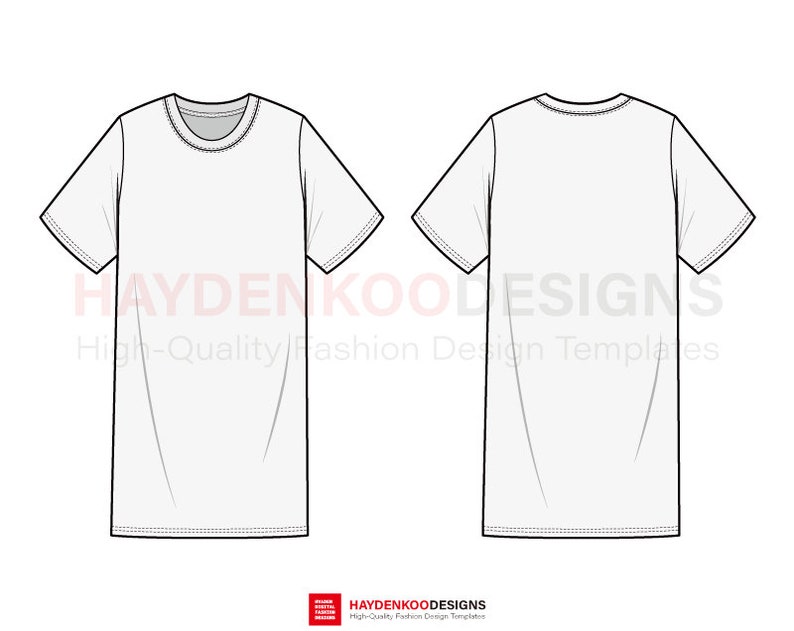 Download Template T Shirt Adobe Illustrator - Desain Kaos Menarik