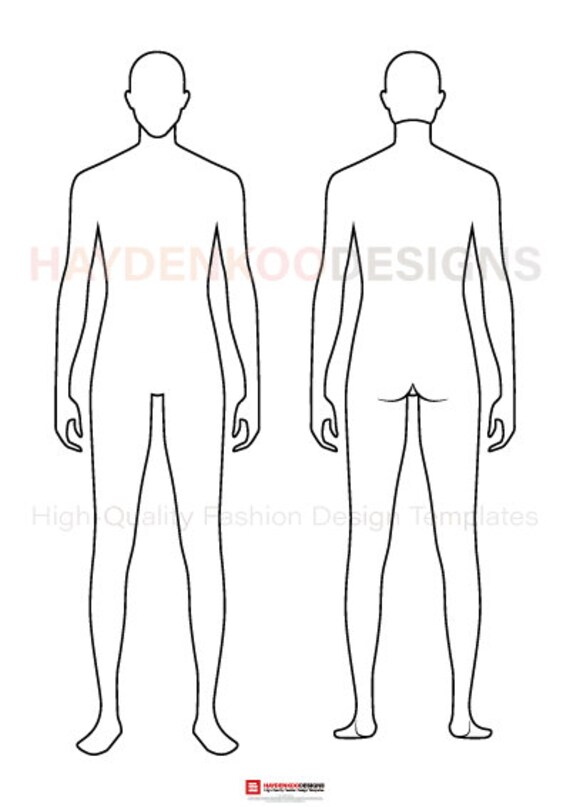 Male Fashion Figure template