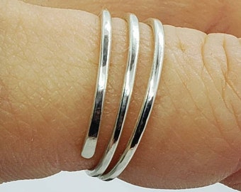 Rings for women. Adjustable Bypass Ring. Thumb Rings. Index Finger Ring. Minimalist Jewellery. Gifts For Her. Love Ring. Sterling Silver.