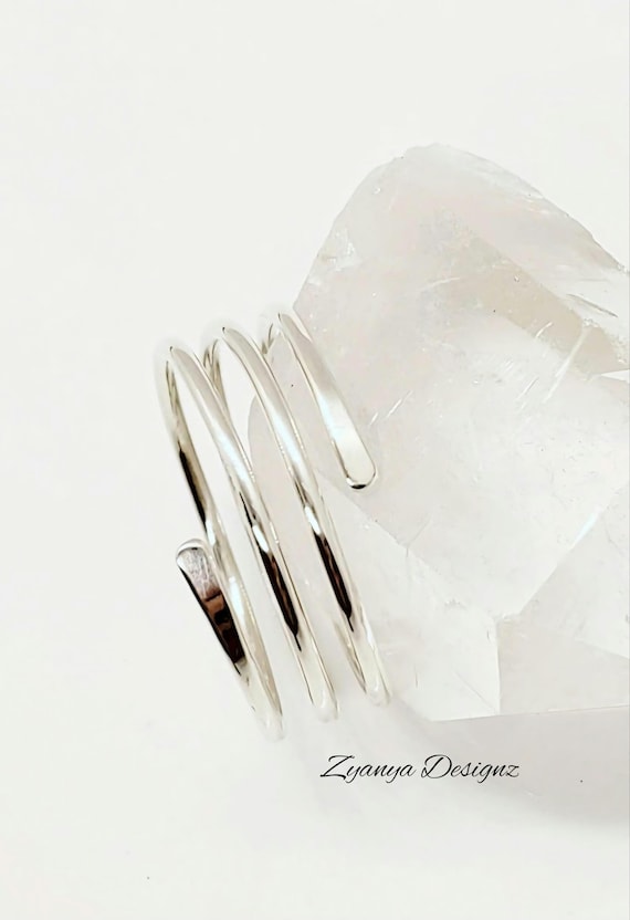 Adjustable Sterling Silver Index Finger Thumb Ring