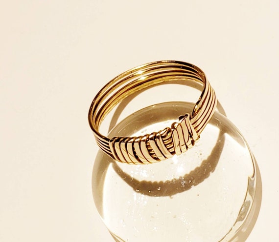 Dual Finger Heart Love 18K Gold Copper Studded Free Size Ring Women – ZIVOM