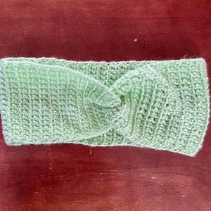 Crocheted Head Wrap/Headband/Ear Warmer- READY TO SHIP- crocheted winter wear; Gift