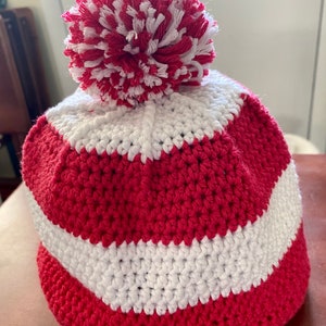 Crocheted Hat with pom-pom; READY TO SHIP- Select Your Color- crocheted winter wear