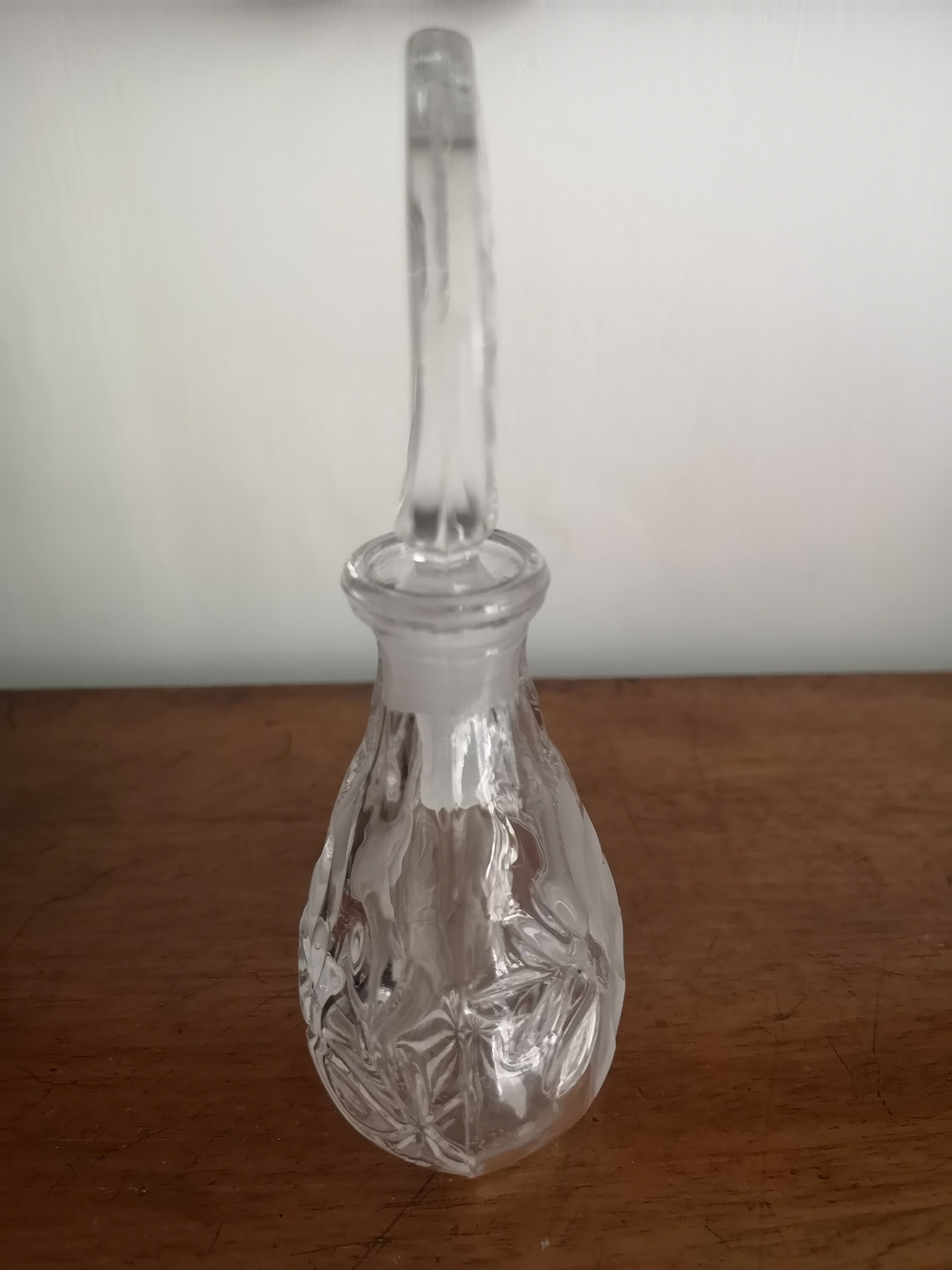 Vintage Glass Perfume Bottle and Stopper Etsy