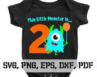 Download Monster birthday svg | Etsy