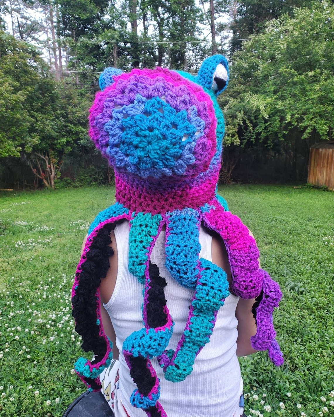 Crochet Squid Hat Etsy