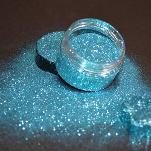 light blue glitter, "Trixie" arts and crafts supply, glitter tumblers