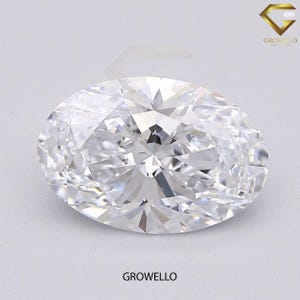 1–10 Ct Oval Cut Lab Grown Diamond | IGI Certified | VVS–VS D–E | Loose Diamond for Engagement Ring Center Stone Bridal Anniversary Gifts