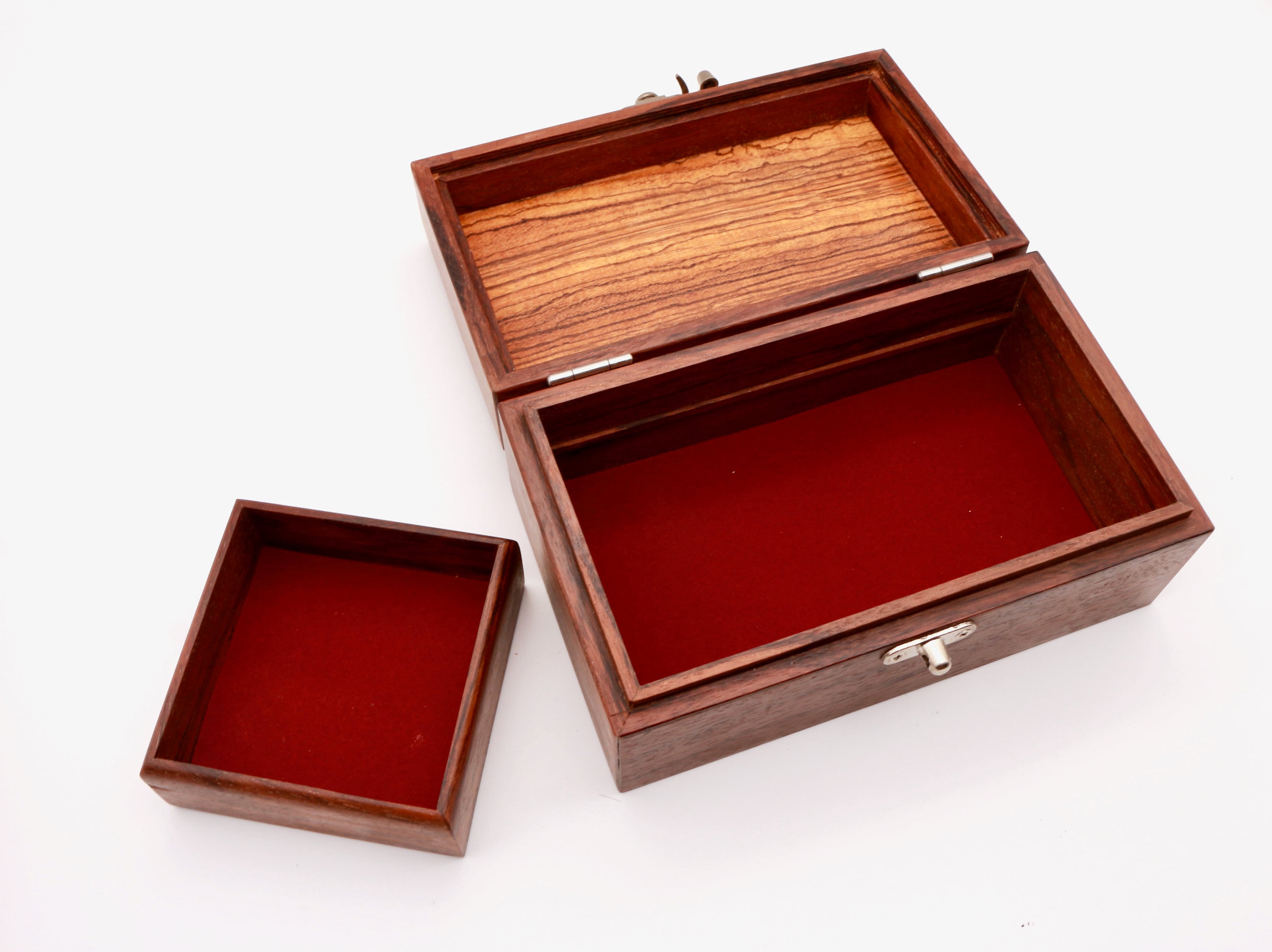 Small Wooden Jewelry Box, Exotic Keepsake Box, Handmade Etsy